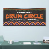Evenement drumcirkel spandoek (Beurs)