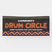 Evenement drumcirkel spandoek (Horizontaal)