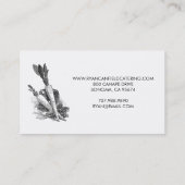 Evenement- en huwelijkscateraar visitekaartje (Achterkant)