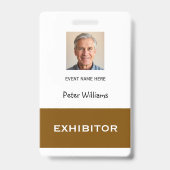 Evenement Expositor Foto ID Badge Pas (Achterkant)