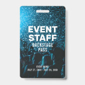 Evenement Foto Backstage Pas Evenement Personeel I Badge (Voorzijde)