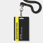 Evenement Foto Backstage Pas Evenement Vrijwillige Badge (Achterkant met lanyard)