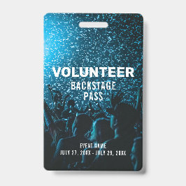 Evenement Foto Backstage Pas Evenement Vrijwillige Badge