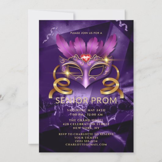 Evenement Gala Party Uitnodiging (Voorkant)