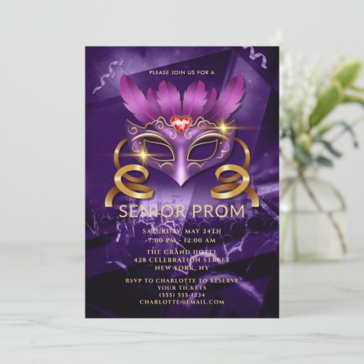 Evenement Gala Party Uitnodiging (Staand voorkant)