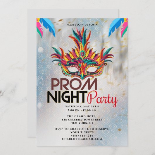 Evenement Gala Party Uitnodiging (Voorkant / Achterkant)