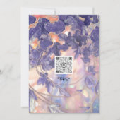 EVENEMENT HOLOGRAFISCHE MODERNE BLADKRANS QR LOGO KAART (Voorkant)