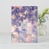 EVENEMENT HOLOGRAFISCHE MODERNE BLADKRANS QR LOGO KAART (Staand voorkant)