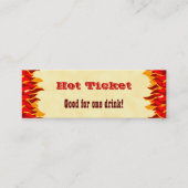 Evenement Hot Ticket Gratis Drink Rode Vlammen Tic (Voorkant)