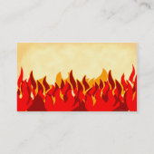 Evenement Hot Ticket Rode Vlammen Zakkaart Sjabloo (Achterkant)