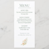 Evenement in de wilde bloementuin menu (Voorkant)