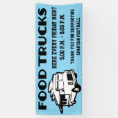Evenement met Voedselwagens Spandoek (Verticaal)
