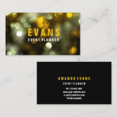 Evenement Moderne Abstracte Stippen Confetti Spark Visitekaartje (Voorkant / Achterkant)
