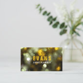 Evenement Moderne Abstracte Stippen Confetti Spark Visitekaartje (Staand voorkant)