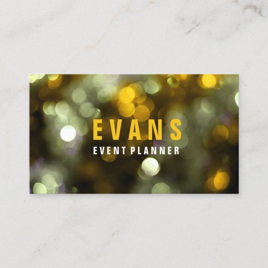 Evenement Moderne Abstracte Stippen Confetti Spark Visitekaartje (Voorkant)