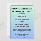 Evenement Naam Locatie Sport Thema Volleybal  Kaart (Achterkant)