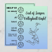 Evenement Naam Locatie Sport Thema Volleybal  Kaart (Voorkant / Achterkant)