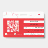 Evenement Personeel Badge (Achterkant)