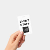 Evenement Personeel ID Twee Afbeelding Ontwerp Bad Badge (Handheld)