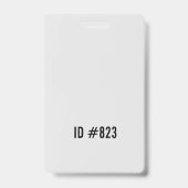 Evenement Personeel Minimalistische Stijl Badge (Achterkant)