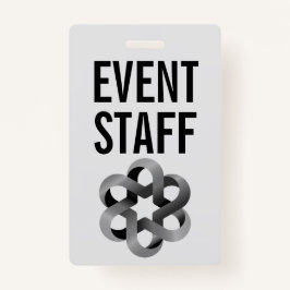 Evenement Personeel Minimalistische Stijl Badge