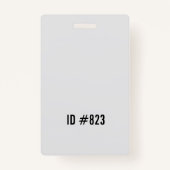 Evenement Personeel Minimalistische Stijl Badge (Achterkant)