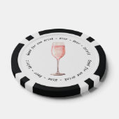 Evenement QR Code Pink Fizz Drink Voucher Poker Chips (Enkel)