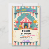 evenement schattig kinder Carnaval Circus Show 1e  Kaart (Voorkant)