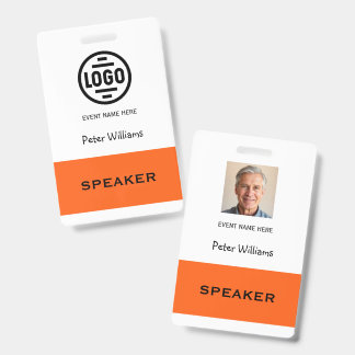 Evenement Spreker Foto ID Badge Pas