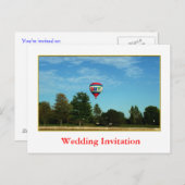 Evenement uitnodiging, rivierzijde uitnodiging briefkaart (Voorkant / Achterkant)