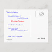 Evenement uitnodiging, rivierzijde uitnodiging briefkaart (Achterkant)