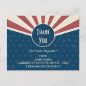 Evenement voor politieke campagne Bijeenkomst Dona Briefkaart (Voorkant)