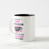 Evenementcoördinator Prachtige Geweldige Sassy Tweekleurige Koffiemok (Voorkant links)