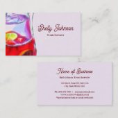 Evenementen Bartender Fiesta Waterverf Red Sangria Visitekaartje (Voorkant / Achterkant)