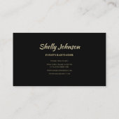 Evenementen Bartender Modern rood vloeibaar glas Visitekaartje (Achterkant)