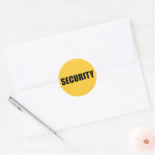 Evenementen Beveiligingsploeg Ronde Sticker (Envelop)