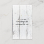 Evenementen / bijtende houten / wijnglazen visitekaartje (Achterkant)