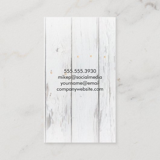 Evenementen / bijtende houten / wijnglazen visitekaartje (Achterkant)