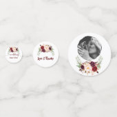 Evenementen Bruiloftsverjaardag Bourgondië Bloemen Confetti (Voorkanten)