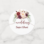 Evenementen Bruiloftsverjaardag Bourgondië Bloemen Confetti (Kleine voorkant)