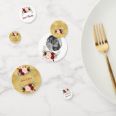 Evenementen Bruiloftsverjaardag Bourgondië Bloemen Confetti (Groep)