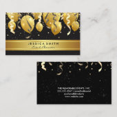 Evenementen Feestballonnen en Confetti Visitekaartje (Voorkant / Achterkant)