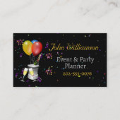 Evenementen Feestplanner Viering Wijn Visitekaartje (Voorkant)