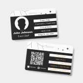 Evenementen personeel badge (Voor- en achterkant)