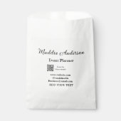 Evenementen planner naam toevoegen Q R-code detail Bedankzakje (Voorkant)