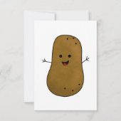 Evenementen Uitnodiging, Lief Aardappel Kaart (Achterkant)