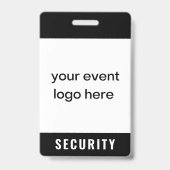 evenementenbadge voor beveiligingspersoneel badge (Voorzijde)