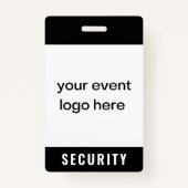 evenementenbadge voor beveiligingspersoneel badge (Voorkant)