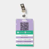 Evenementenbadgegegevens Badge (Achterkant met clip)