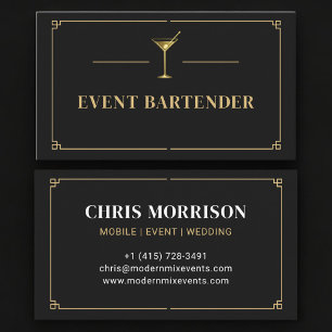Evenementenbarman Professioneel Visitekaartje